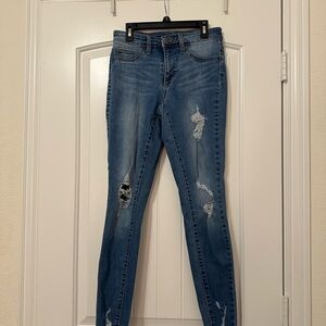 Universal Thread Blue Distressed Skinny Jeans